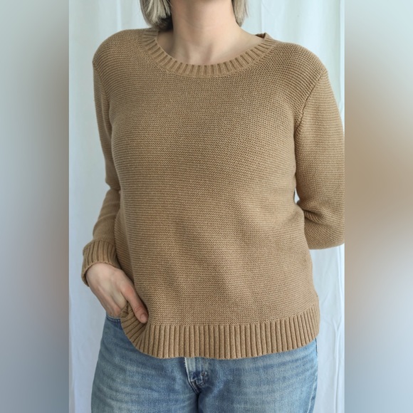 NWOT J. Crew Mercantile Classic Waffle Knit Crewneck Sweater - Picture 3 of 8